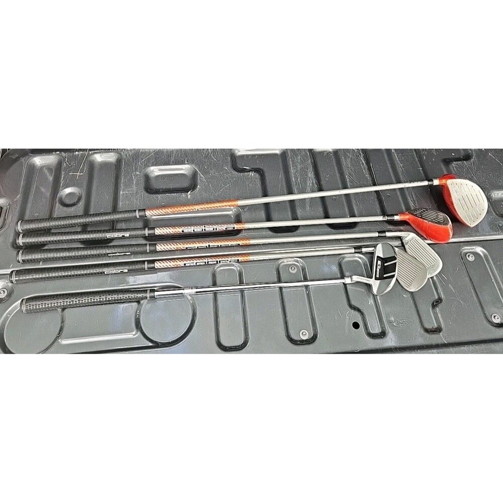 Cobra Go Time Jr. Rickie Fowler Golf Club  Set RH Driver Hybrid 7-Iron SW Putter